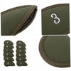 WOONEKY 12pcs Golf Iron Covers Thickened PU Leather Club Head