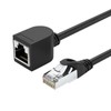 Cable de extensión Ethernet CAT6, cable RJ45 de 90 grados,