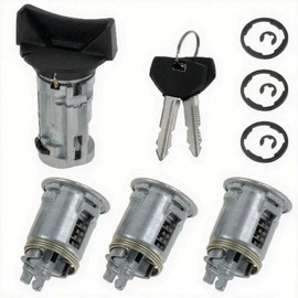 5161055AA Ignition Switch & Door Lock Cylinder with 2 Keys Compatible for Jeep Wrangler YJ, Cherokee XJ(1990-1996) Grand Cherokee ZJ, Dodge Viper- Replaces 17250.05, 4720929K, 924-908