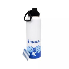 Aquatabs Water Purifier Water Bottle With 50 Water Purification Tablets