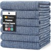 smiry Premium Kitchen Towels(18"x 28", 6 Pack), Large Cotton Dish