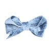 Hair Bow Velvet With Design 4.75 Inch Blue