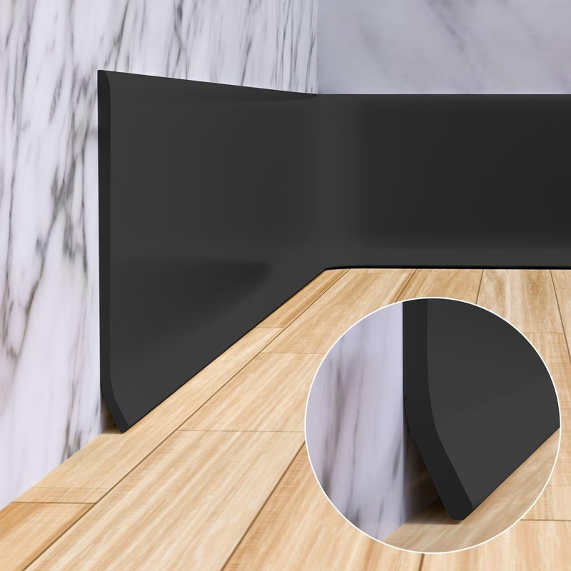 Duzzy Flexible Baseboard Molding Trim, 6 Inch(W) x 40 Feet(L)