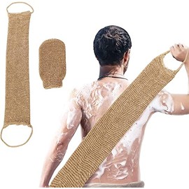 Piezas Correa Lavaplatos Guantes Exfoliantes Crin Cáñamo Natural Esponja Exfoliante Espalda Elimina Piel Muerta Eficazmente Baños Cuerpo Mujeres