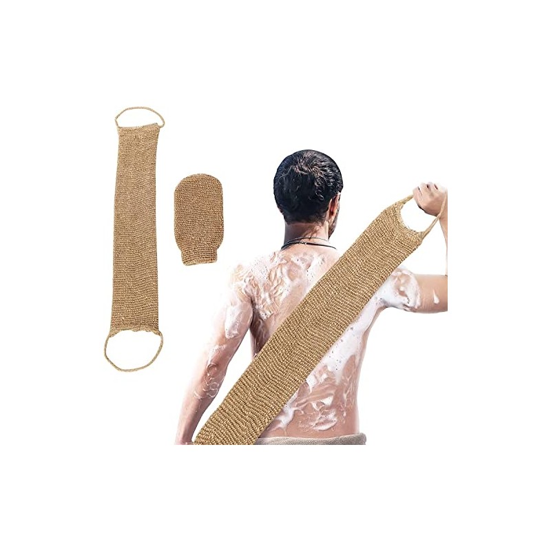 Piezas Correa Lavaplatos Guantes Exfoliantes Crin Cáñamo Natural Esponja Exfoliante