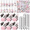 122 Pcs Cow Party Favors Supplies Include Cow Keychains and