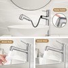 Vessel Sink Faucet with Pull Out Sprayer, Hurran Tall Bathroom