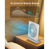 Koonie USB Fan, Strong Wind Ultra Quiet Small Desk Fan