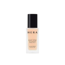 HERA Silky Stay 24H Long Wear Foundation, EX, 1.1 oz (30 g), 21C1, Rose Vanilla, Depakos, Liquid Foundation
