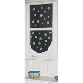 Christmas Window Decorations Snow Corners and 38 Snowflakes Static Cling Stickers