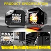 SLARY 2 Packs 5 Inch Flush Mount LED Pods 6