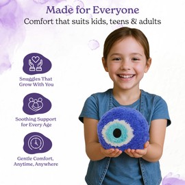 Warmies Plush Evil Eye Microwavable Large, Heatable Weighted Plush Toy for Children and Adults with French Lavender Scent