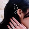 Andelaisi Punk Crystal Wing Ear Cuff Wrap Earrings Rhinestone Wing