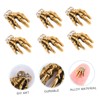 IWOWHERO 10Pcs Alloy Skeleton Hand Nail Art Decoration DIY Manicure