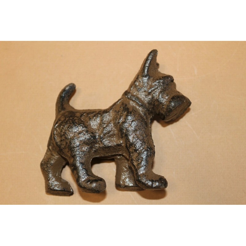 Collectible Scottish Terrier Figurine Solid Cast Iron 5 inch /