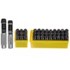 HARFINGTON 36pcs Metal Stamping Kit 1/2" (12.5mm) (A-Z, 0-8, "&"