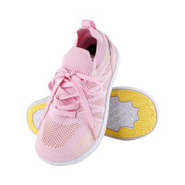 Eco-Friendly Outdoor Shoes Men's Extra Wide Fit Outdoor Trekking Shoes Women's Comfortable Wear Boots Flat Wide Toe ShoesColor: Pink, EUR Size: 38.5