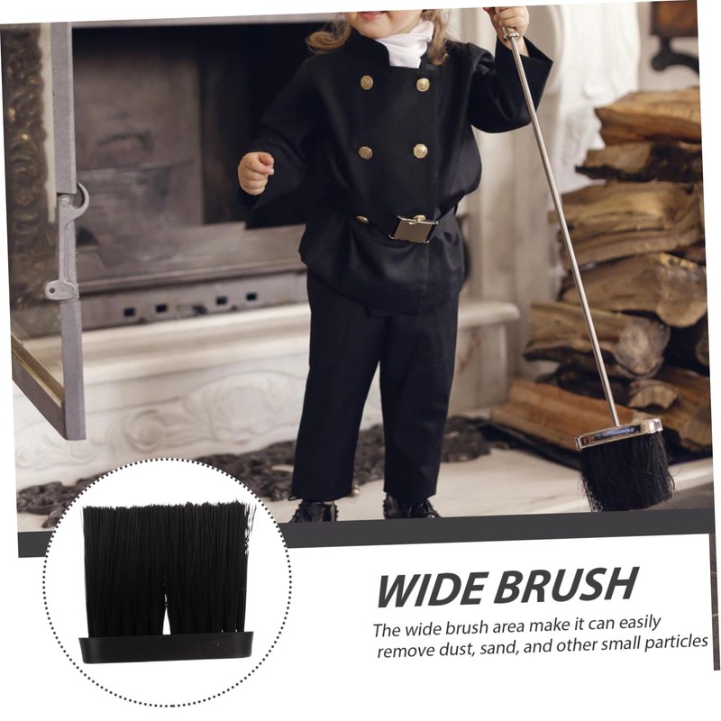 Ipetboom Fireplace Brush Head Duster Cleaning Accessories Kitchen Cleaning Tools