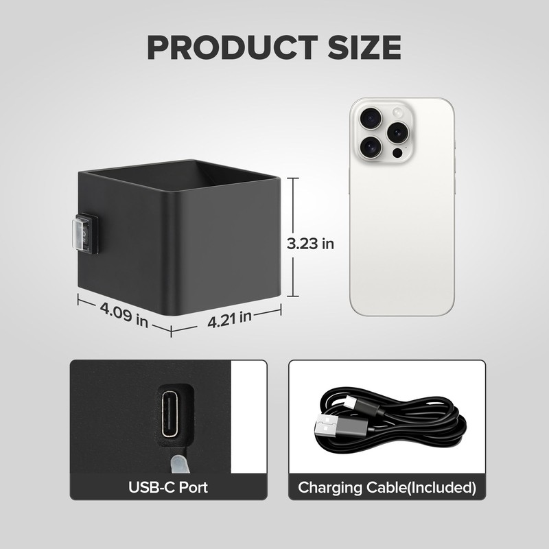 LUTEC Motion Sensor Wall Light, 5000mAh Rechargeable Battery Powered Wall