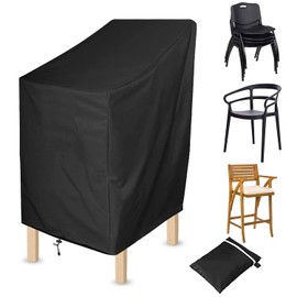 Protective Cover Stackable Chairs, Protective Cover for Garden Chairs, Garden Chair Cover, Protective Cover for Garden Chairs, Balcony Chairs (70 x 70 x 120 cm)