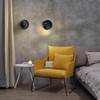 LED Wall Lamp 360 Degree Rotatable Round Crescent Wall Light