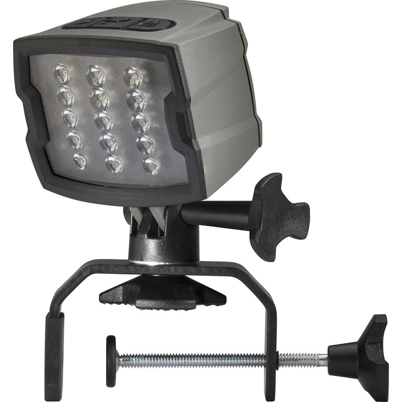 Attwood 14185XFS-7 Water-Resistant Multi-Function LED Sport Light, Marine Gray Finish,