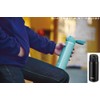 Peacock stainless steel bottle wantattimagu 0.4l Matte Black Amy –