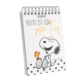 United Labels The Peanuts Notizblock Snoopy – Heute ist ein guter Tag perforiert gepunktet 100 Blatt Ringblock