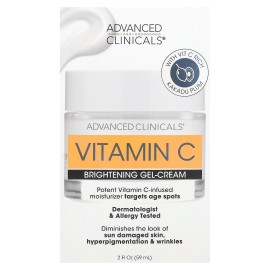 Vitamina C, gel-crema aclaradora, 2 fl oz (59 ml)