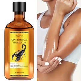 Soothing Massage Oil for Muscle Relaxation & Joint Comfort，Infused with Argan Oil, Ginger & Jojoba Oil， Fast Absorbing, Non Greasy Formula for Hydrating Skin Care (3.38FLOZ)