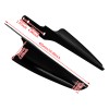 HDBUBALUS Black Front Fork Mount Wind Deflectors For Harley Road