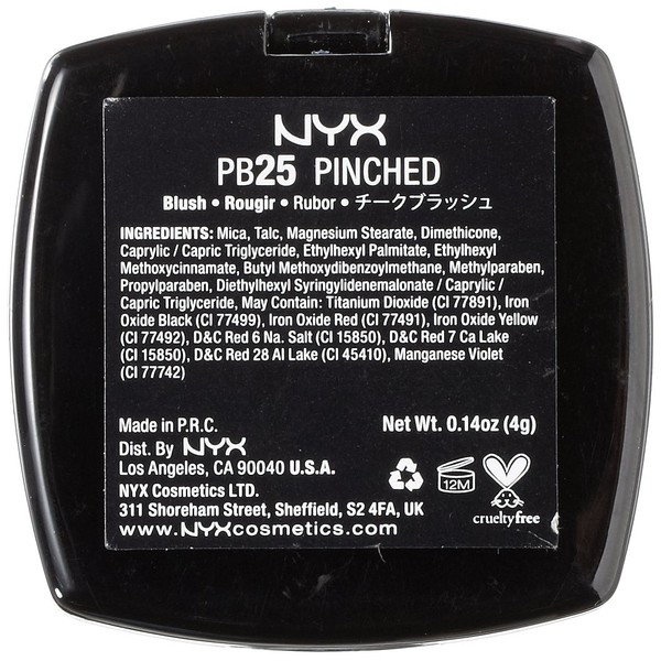 NYX Professional Makeup Powder Blush, Pinched, 0.14 Ounce