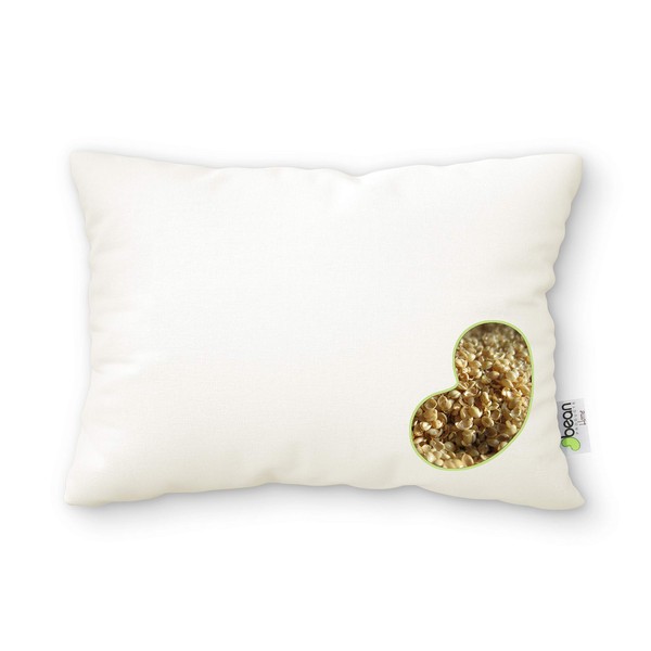 Bean Products WheatDreamz Standard Pillow - 20" x 26" - Organic Cotton Zippered Shell Filled with Organic Millet - Made in USA