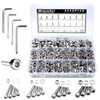 Brexxty 890pcs M6 M5 M4 M3 Metric Screws Assortment Kit-30