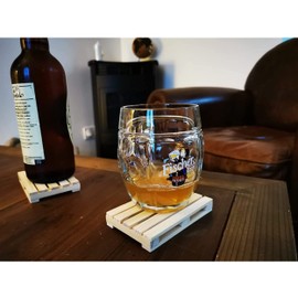 Pallet Coasters - Mini Wooden Palette - Wooden Coaster - Palette 12cm - Decorative Pack of X4