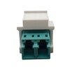 JOVXIAZ 10-Pack LC to LC Duplex Fiber Optic Coupler –
