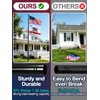 Acostop 15ft In Ground Flag Pole for Outside House, Fit