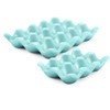 Flexzion Ceramic 12 + 6 Cups Egg Tray - 18