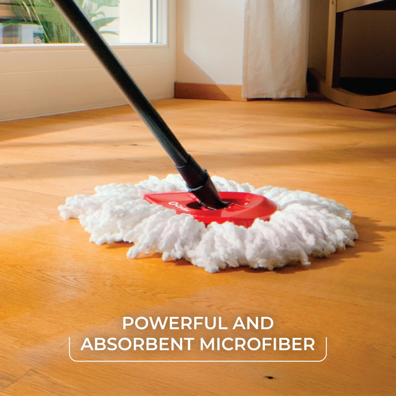 O-Cedar Easywring Microfiber Spin Mop & Bucket Floor Cleaning System