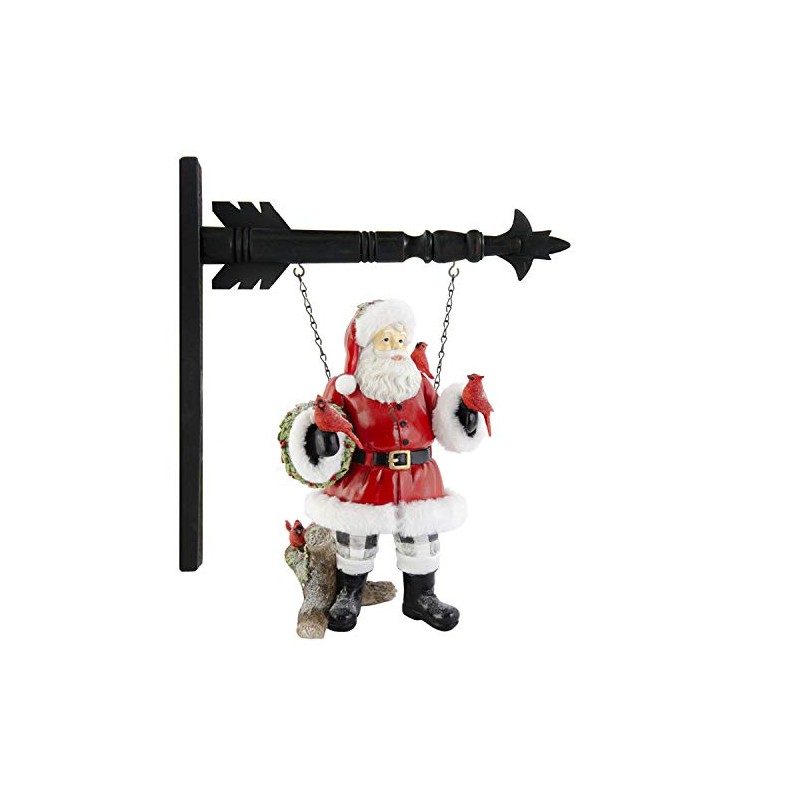 15 Inch Resin Santa Trimmed in Fur Arrow Replacement