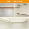 LANMIERT Heavy Duty Closet Rod Bracket, Adjustable Closet Shelf &