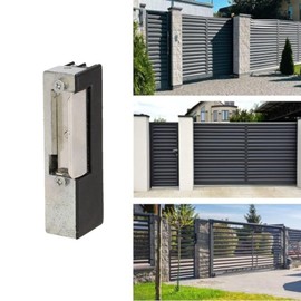 Miratic Elektrischer Türöffner Hochwertiges Elektrisches Türschloss Leistungsstarker Funk Türöffner Sicher für Zuhause und Büro (asymmetrisch mit Schloss)