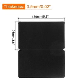 MECCANIXITY 20Pack Table Place Cards, Printable Place Name Cards for Table Setting Wedding Dinner Parties Events Reserved Seating, Black