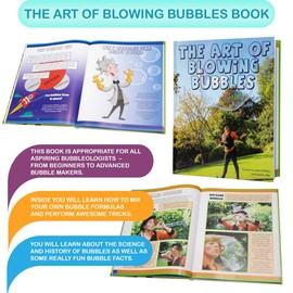 Uncle Bubble Bubble Concentrate Solution 355 Millilitre (12 Fluid Ounce) - 1:9 concentrate + The Art of Blowing Bubbles Book