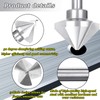 Begpoee 6-Piece HSS 90 Degree Countersink Drill Set, Countersink Drill