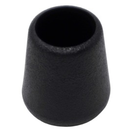 Adsamm® 4 x Chair Leg Caps, Black, Diameter 9-10 mm, Round, Protective Caps for Chair Legs, Tube Caps for Round Chair Feet