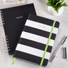 Astrobrights Casebound Journal, Hardcover, Black & White Stripes, 5.5" x
