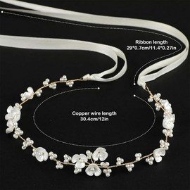 GHPKOTW Haarreifen Set Damen,Hochzeit Blume Damen, Braut Haarschmuck für Frauen Mädchen
