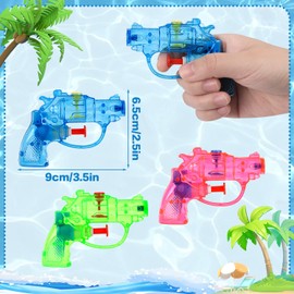 SULOLI 12 Stück Kleine Wasserpistolen Spielzeuge Mini Wasserpistolen Wasserkampf für Kinder Sommer Pool Strand Wasserkampf Party Mitgebsel
