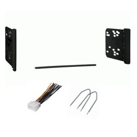 Generic Double Din Car Stereo Radio Install Dash Kit, Wire Harness, and Removal Tool -Made for Ford: 1999-2004 F-250/F-350/F-450/F-550, 2000-2010 F-650/F-750 -No Factory External/Premium Amp Vehicles